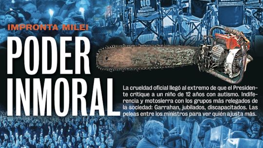 Impronta Milei: poder inmoral