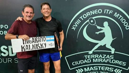 Marcelo Ingaramo, el tenista cordobés que llegó a la cima del ranking mundial de veteranos