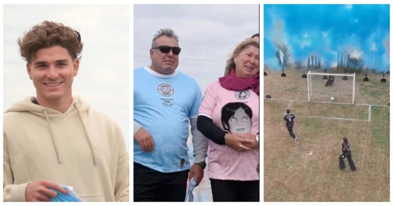 «Arañita»: el original video con el que Julián Álvarez anunció el sexo de su bebé