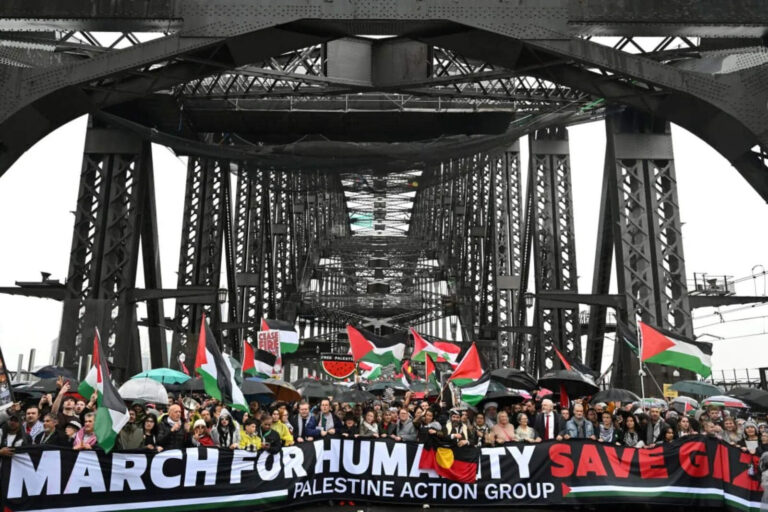 Australia: miles de amantes del terrorismo hacen una marcha por Gaza