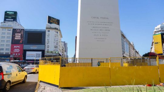 El Obelisco amaneció vallado: la explicación del Gobierno de la Ciudad de Buenos Aires