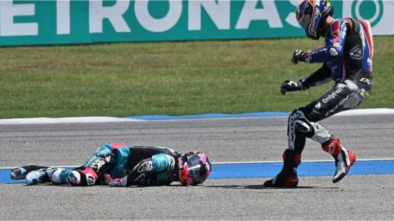 Dramático accidente en el motociclismo: David Alonso fue arrollado tras una caída en Tailandia