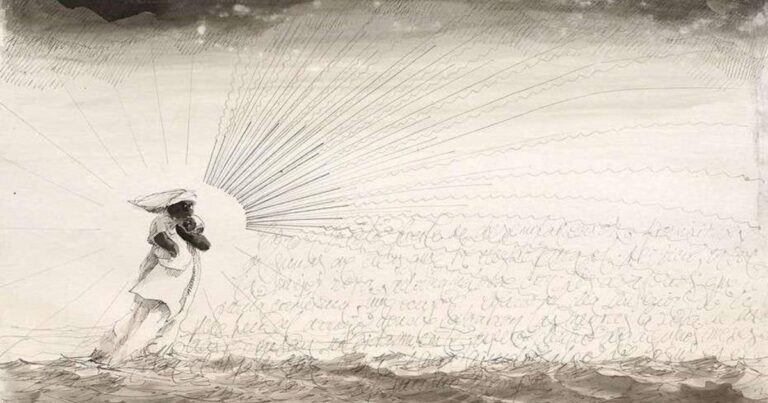 Mapa de la comarca Viedma-Patagones con las Islas Malvinas en el fondo