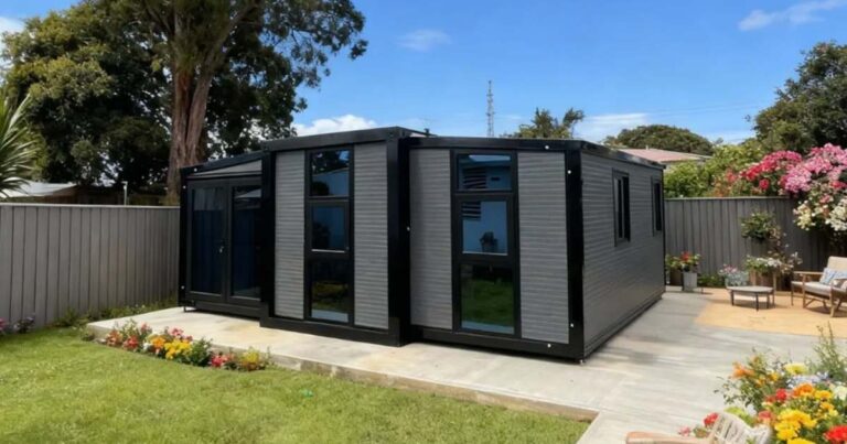 Modelo de casa prefabricada de origen chino, con diseño moderno y modular.