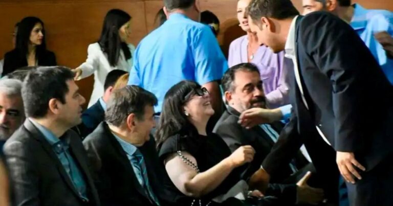 Reunión política del Frente Grande en la provincia de Neuquén.