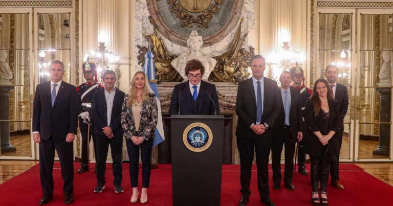 Fachada de la Casa Rosada, sede del gobierno nacional.