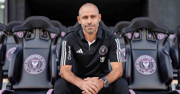 Javier Mascherano, entrenador de Inter Miami, durante un partido de la MLS.