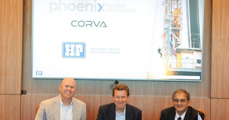 Equipo de perforación petrolera en Vaca Muerta, con tecnología de inteligencia artificial.